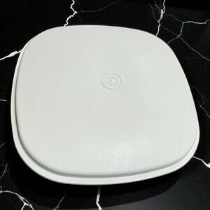 Tupperware Steam N Store Replacement Lid #889 Almond Tan Fits 888 Bowl USA Made